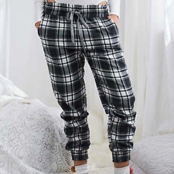 Plaid Pj Jogger Pants 